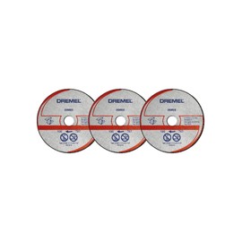 Dremel DSM510 Multifunctional Cutting Disc Multipack, Accessory Set with 3 Cutting Discs 77 mm for Circular Saw for Sawing and Cutting Wood and Soft Materials