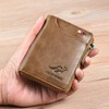 Men Wallet Zipper Genuine Leather Purs, Aiks Kangaroo Wallets, PU