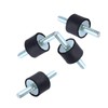 V geby 4pcs M6 20*15mm Anti-Vibration Rubber Mount Isolator Mount