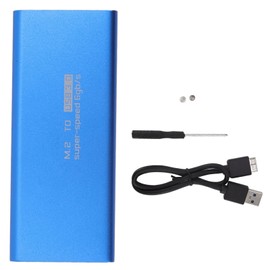 MSATA to USB3.0 Enclosure Adapter Case 6Gbps Blue MSATA SSD Adapter for 30x30mm 50x30mm External SSD Hard Drive