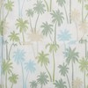 Panama Jack Palm Tree Cluster Sheet Set Queen Green/Blue/White
