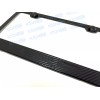 License Plate Frame 1pc Carbon Style ForTRDStyle Black Metal License