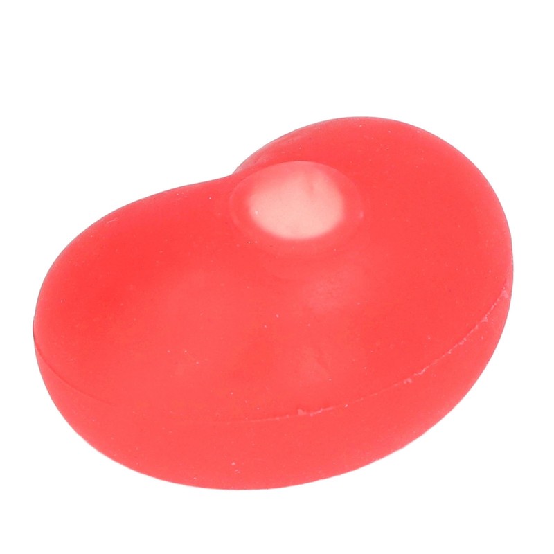 12 Pcs Heart Stress Toy Elastic Soft Simulation Rubber Red