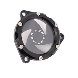 Oil filter cover compatible with DR-Z400 /DR-Z400E /DR-Z400S /DR-Z400SM / LT-Z 400 /, made of aluminum alloy and cut by CNC.Motorcycle Starter Idle Gear Cover (Black)