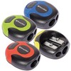 Swordfish âTwin Soft Gripâ Double-Hole Pencil Sharpener [Pack of 1] Assorted Colours [40289]