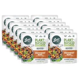 Loma Linda - Plant-Based Complete Meal Solution Packets (Southwest Chipotle Bowl (10 oz.), 12 Pack)