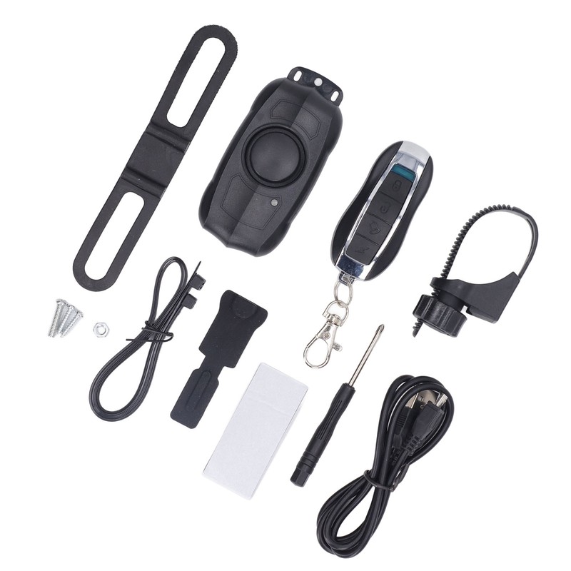 Electric Vehicle Alarm USB Charging Bike Wireless Remote Control Vibration