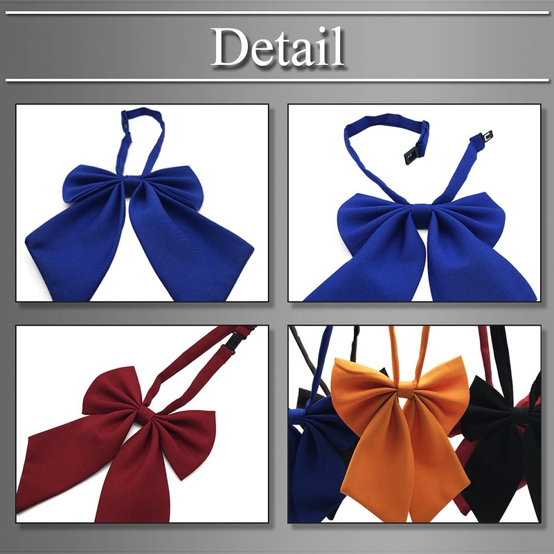BUZZxSELECTION NT007 Women's Ribbon Tie Bowtie Student School Simple Design