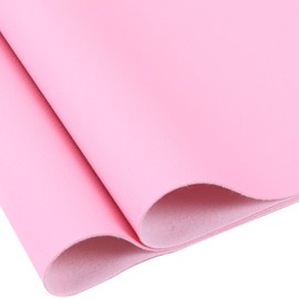 HGUAN Solid Color Faux Leather 12"X53"(30cmX135cm),Faux Leather Sheets Roll Very Suitable for Making Crafts, Leather Earrings, Bows,Sewing (Pink)