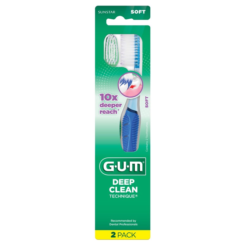 GUM Deep Clean Technique Toothbrush - Full Head - Soft