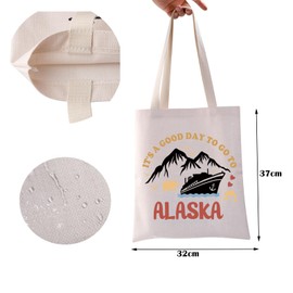 Alaskan Cruise Tote Bag It's A Good Day To Go To Alaska Trip Reusable Grocery Shopping Bag Alaskan Vacation Gift (Alaska Tote)