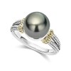925 Silver Set Gray Round Pearl Ring Wish Round 925