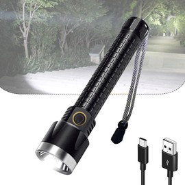 CEAVNI 170000 High Lumens Rechargeable Flashlights, IPX6 Waterproof Powerful USB Handheld FlashLights with 4 Light Modes for Camping Cycling