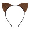 Bonnie Z. Leonardo Brown Ears Headband Cat Ears Headband Furry