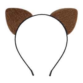 Bonnie Z. Leonardo Brown Ears Headband Cat Ears Headband Furry Brown