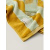 Autumn Citrus Striped Bath Towel,100% Combed Cotton,Soft Absorbent