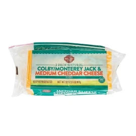 Wellsley Farms Sliced Medium Cheddar and Colby Jack Cheese, 32 oz.