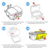 YaelHelens Waterproof Case for DJI Action 4/5/6, 60M Underwater Housing