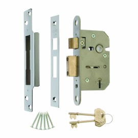 ERA 202-61A Viscount 2.5-inch/ 64mm 5 Lever High Security Mortice Sashlock - Chrome Effect