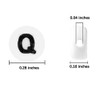 Round Letter Beads 4x7mm Acrylic Alphabet Beads Q for Bracelets