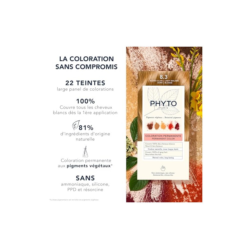 Phyto Phytocolor # 8.3 rubio claro dorado