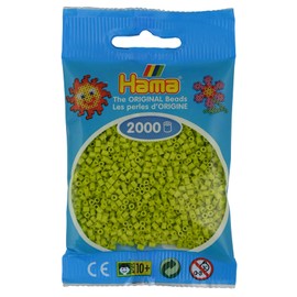 Hama - 501-104 - Mini Bag of 2000 Beads, Lemon Green