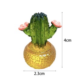 zaoalife 8pcs Mini Crystal Cactus Set for Home Decor Small Cactus Figurines Cute Crystal Miniature Cactus Figurines for Car Dashboard Home Garden Decorations