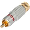 HiCon HI-CM13 Locking Phono RCA Connector. Red Plug