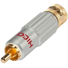 HiCon HI-CM13 Locking Phono RCA Connector. Red Plug