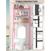 GloTika 3-Tier Over The Toilet Storage, Space Saver Metal Bathroom