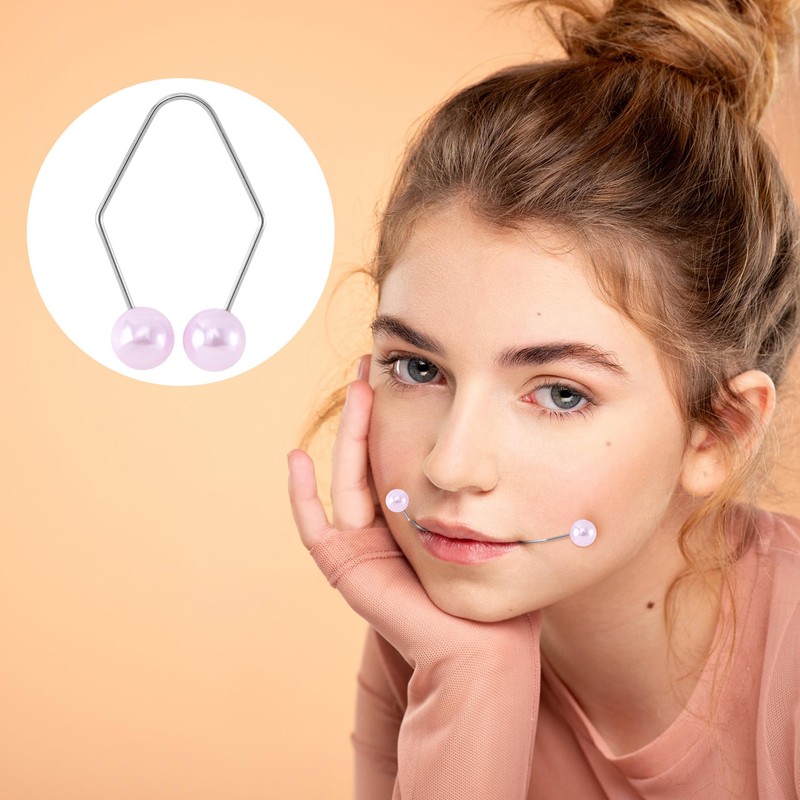 CustomyLife 2pcs Natural Dimple Maker for Cheeks, Purple Facial Muscle