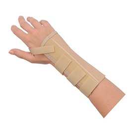 Rolyan AlignRite Wrist Support Without Strap, Short Length, Left, X-Small, Comfortable Stabilization & Support Brace, Ergonomic Thumb Opening for Full Finger Range of Motion, Breathable & Comfy