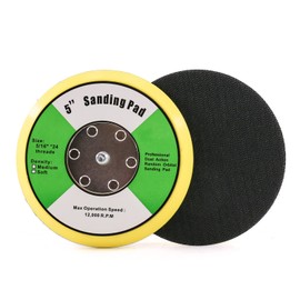 Z-LEAP 5" PU Polishing Pad Hook & Loop Polishing Pad for Car Grinding Car Care Polisher 5/16" with 24 Threads