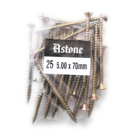 Astone General Purpose Wood Screw Mini Packs (25, 5 x 70mm)