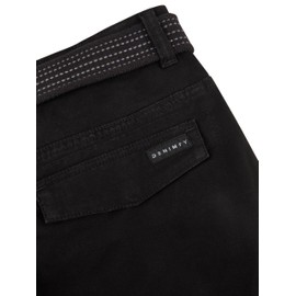 DENIMFY Cargo Shorts Men's Stretch with Belt Regular Fit DFPhil Shorts Cargo Shorts Summer Black Green Beige S M L XL XXL 3XL 4XL 5XL, black, 3 XL