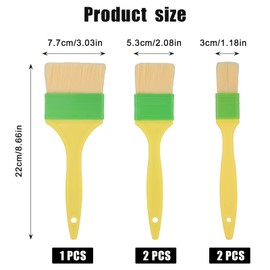 Pack of 5 Pastry Brushes, Multifunctional Food Brush for Oil, Butter Sauce, Egg Liquid, Oil Brush, Cooking Grill Brush, Kitchen Grill Accessories