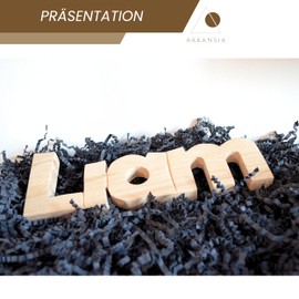 ARKANSIA - 500 g Shredded Paper for Filling Gift Boxes & Gift Baskets - Kraft Paper, Crimping, Padding, Protection, Decoration, Wedding, Party, Birthday (Black, 500 g)