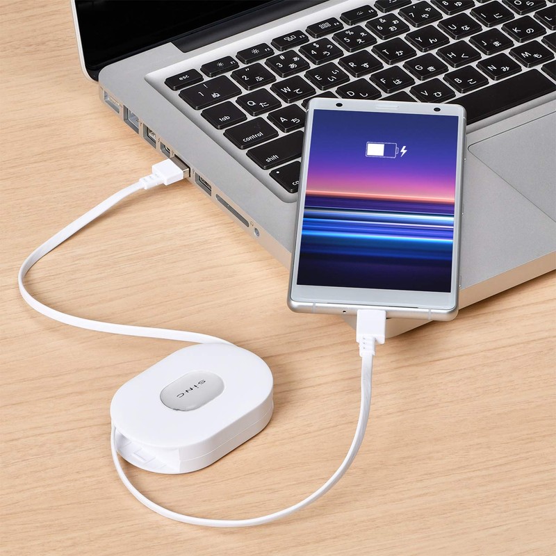 SEIWA TYPE-C Reel Cable for Car Accessories, Smartphone Charging Cable,