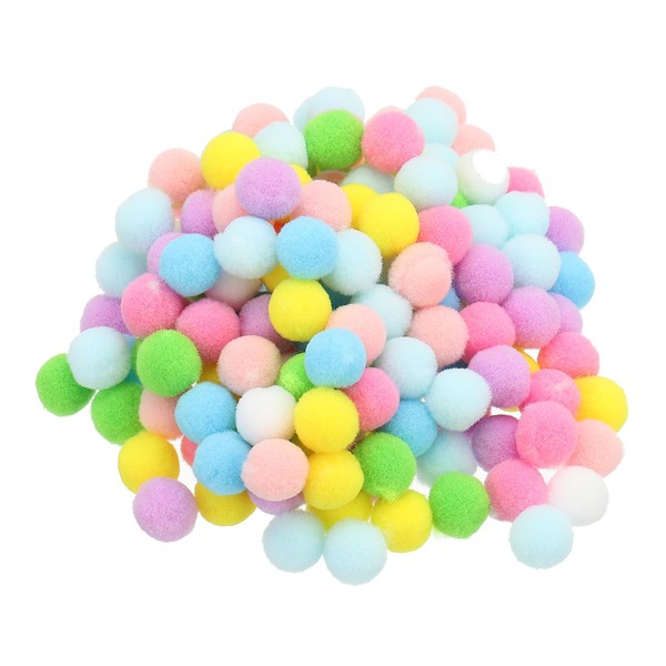 PATIKIL 0.6inch Pom Poms for Crafts, 300Pcs High Elastic Fuzzy