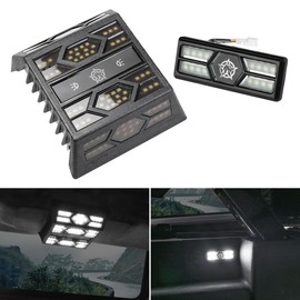 Tmipakioy Rear LED Dome Ceiling Lights Trunk Cargo LED Light Compatible With For Ford Bronco 2021 2022 2023 2024 4 Door Interior Decoration Plug And Play Touch LED Reading Lighting