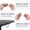 [kwmobile] 2x Bag Hooks for Luggage - Foldable Bag Hanger