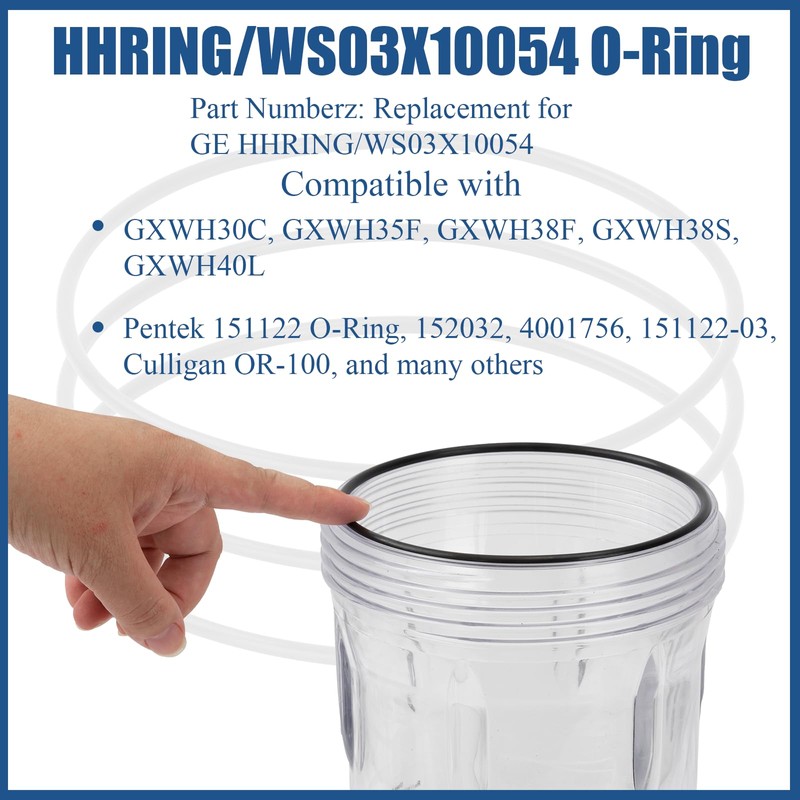 Eiahonen Repalcement for GE HHRING/ WS03X10054 O-Ring for Whole Home