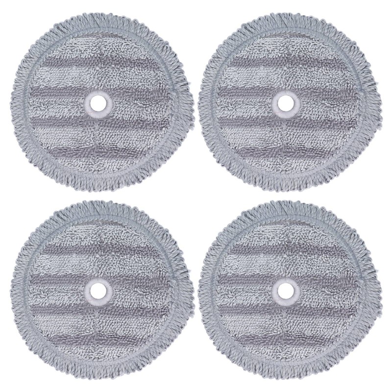 4PCS Fiber Mopping Pads High Strength Mop Cleaning Cloth Replacement