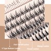 SIMER False Eyelashes 7-13mm Individual Lashes 242 Clusters Lashes Natural
