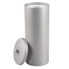 iDesign Freestanding Bathroom Toilet Paper Storage Holder with Lid for