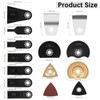 MXTIMWAN Multitool S?gebl?tter 24 tlg Kit, Oszillierwerkzeug Zubeh?r Oszillierendes S?geblatt