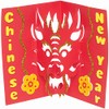 Baker Ross Dragon Pop Out Cards-Pack of 10, Chinese New