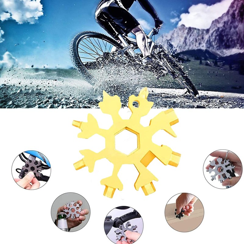 18 in 1 Snowflake Multi Tool, Snowflake Multitool Tool, Snowflake