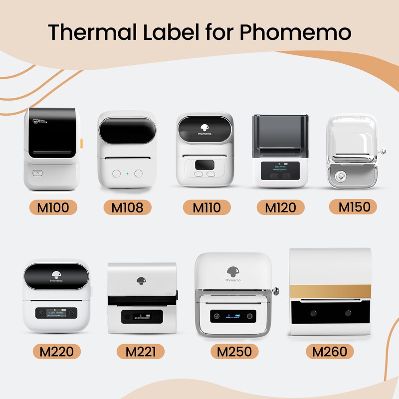 Phomemo Labels,Jewelry Price Tags - Self-Adhesive Sticker Labels Compatible with
