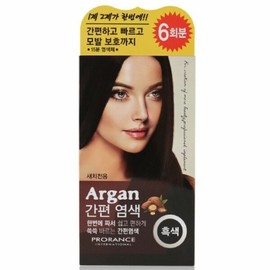 Prorance Hair Dye Argan Easy Dye Gray Gray Black (W61F321) - Basic product / 프로랑스 헤어염색약 아르간 간편 염색 새치 흑색 (W61F321) - 기본상품